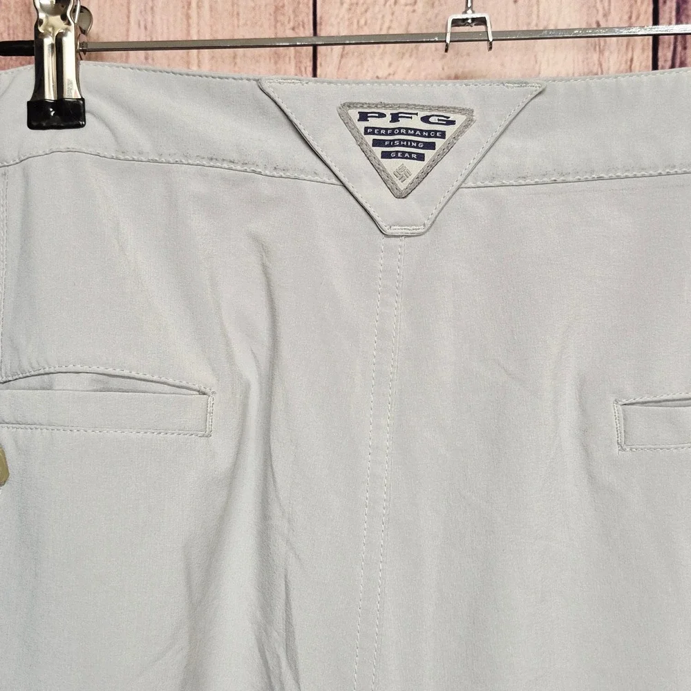 Columbia PFG Mens Size 42 Gray Performance‎ Fishing Shorts Outdoors Summer